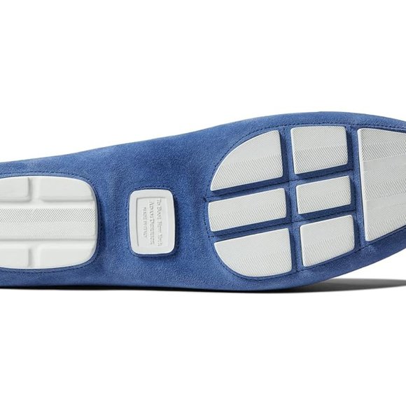 TO BOOT NEW YORK Men's Idris Penny Loafer Drivers in Denim Blue Suede Size 9.5 M - Picture 4 of 6